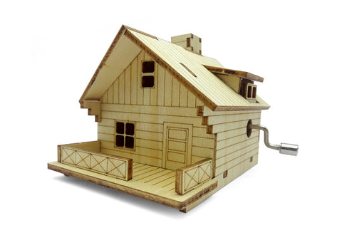 Wincent Music Box Series House 3D Wood Puzzle Model