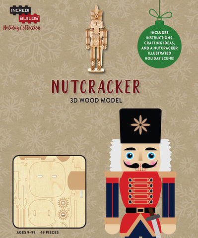 IncrediBuilds Holiday Collection Nutcraker 3D Wood Model