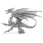 Fascinations Metal Earth Iconx Silver Dragon 3D DIY Steel Model Kit