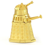 Fascinations Metal Earth Doctor Who Gold Dalek 3D DIY Steel Model Kit