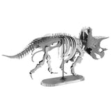 Fascinations Metal Earth Dinosaurs Triceratops Skeleton 3D DIY Steel Model Kit