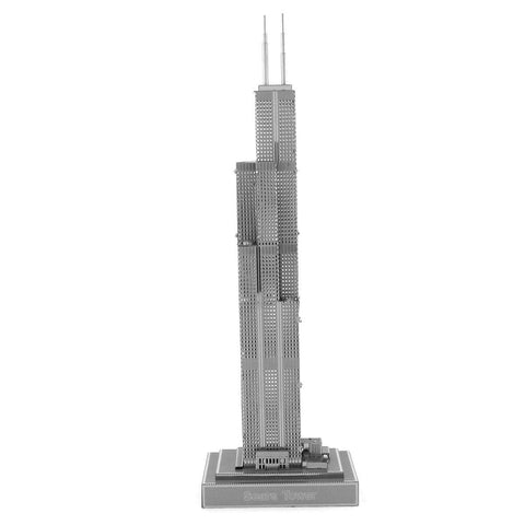 Fascinations Metal Earth Iconx Willis Tower 3D DIY Steel Model Kit