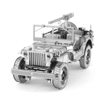 Fascinations Metal Earth Iconx Willys MB Jeep 3D DIY Steel Model Kit