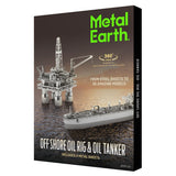 Fascinations Metal Earth Offshore Oil Rig And Oil Tanker Gift Set 3D DIY Steel Model Kit