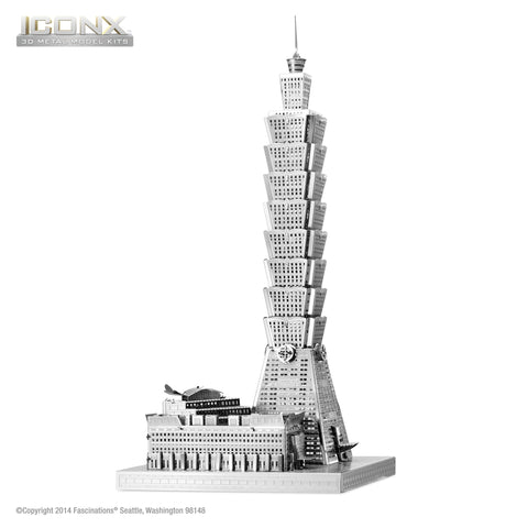 Fascinations Metal Earth Iconx Taipei 101 3D DIY Steel Model Kit