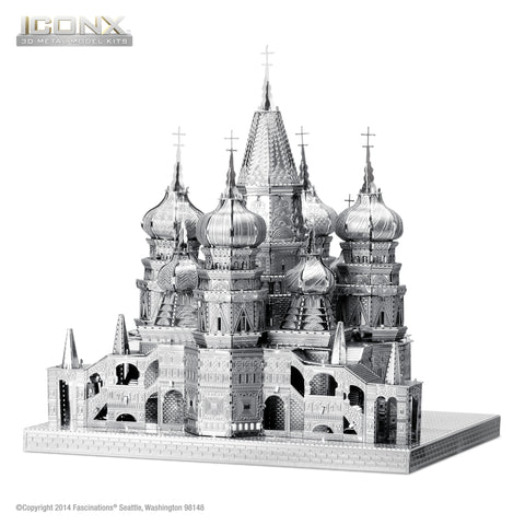 Fascinations Metal Earth Iconx Saint Basil's Cathedral 3D DIY Steel Model Kit