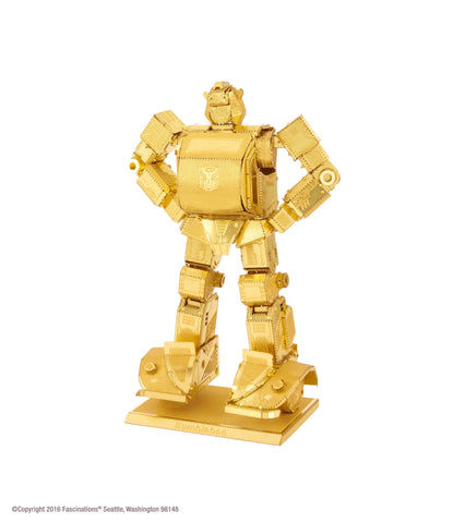 Fascinations Metal Earth Transformers Gold Bumblebee 3D DIY Steel Model Kit