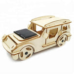 Wincent Solar Energy Series Solar Multi-Purpose Car 3D Wood Puzzle Model