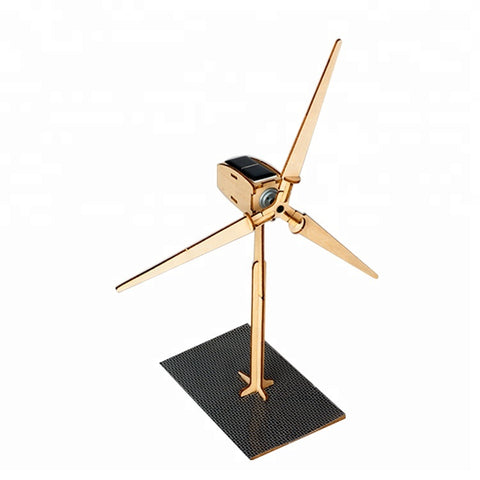 Wincent Solar Energy Series Solar Windmill D 3D Wood Puzzle Model