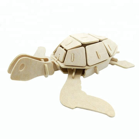 Wincent Wild Animal Series Turtle 3D Wood Puzzle Model