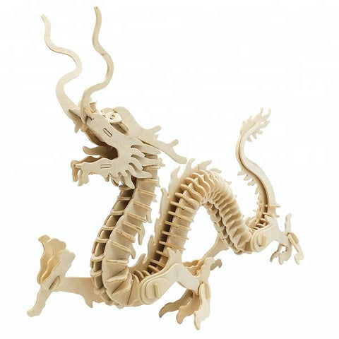 Wincent Chinese Dragon 3D Wood Puzzle Model
