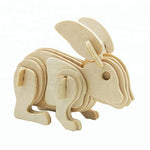 Wincent Wild Animal Series Rabbit 3D Wood Puzzle Model