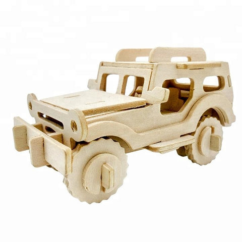 Wincent Transportation Series Jeep 3D Wood Puzzle Model