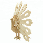 Wincent Wild Animal Series Peacock 3D Wood Puzzle Model