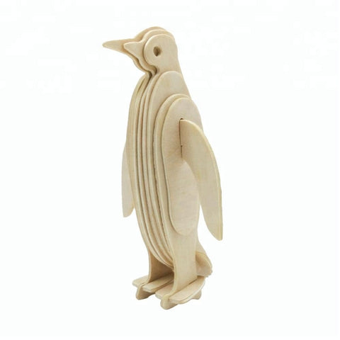 Wincent Wild Animal Series Penguin 3D Wood Puzzle Model