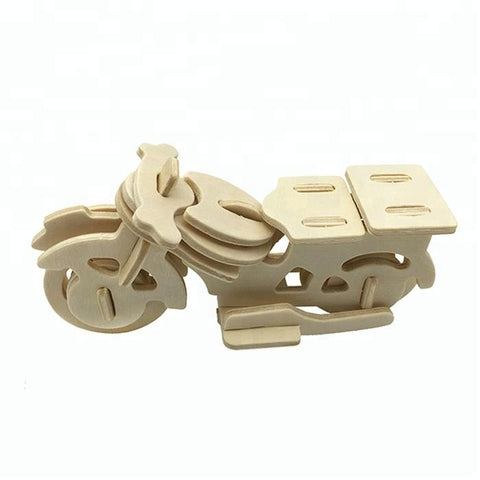 Wincent Transportation Series Motor Bicycle 3D Wood Puzzle Model
