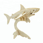 Wincent Wild Animal Series Shark 3D Wood Puzzle Model