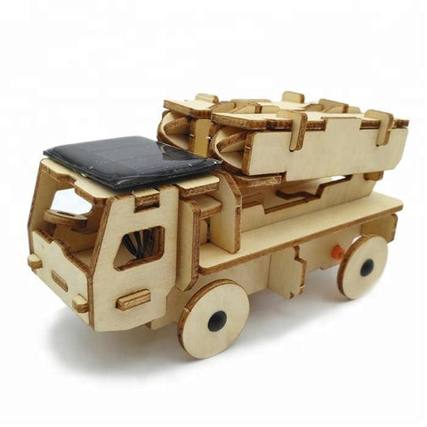 Wincent Solar Energy Series Solar Missile Truck 3D Wood Puzzle Model