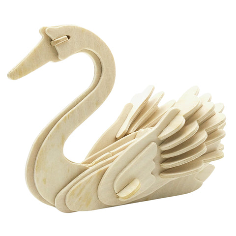 Wincent Wild Animal Series Swan 3D Wood Puzzle Model