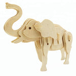 Wincent Africa Animal Series Elephant 3D Wood Puzzle Model