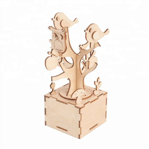 Wincent Music Box Series Spinning Tree 3D Wood Puzzle Model