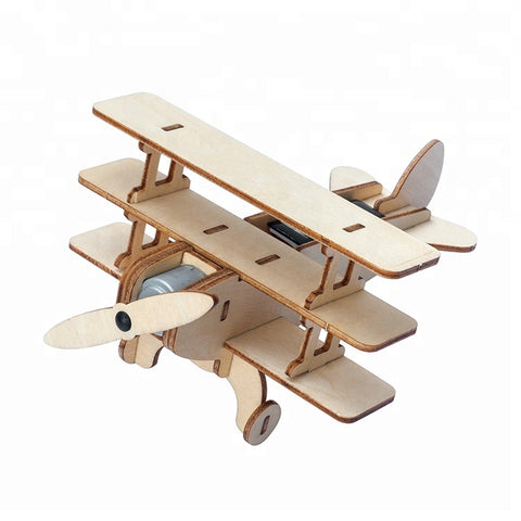 Wincent Solar Energy Series Solar Plane F 3D Wood Puzzle Model