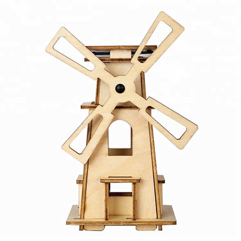 Wincent Solar Energy Series Solar Windmill C 3D Wood Puzzle Model