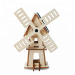 Wincent Solar Energy Series Solar Windmill B 3D Wood Puzzle Model