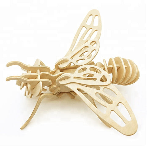 Wincent Insect Series Honeybee 3D Wood Puzzle Model