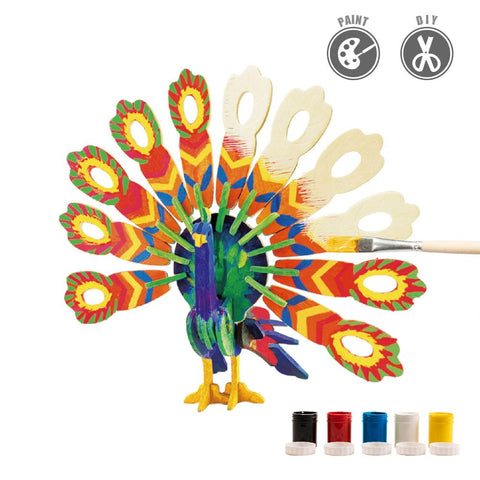 3D painting puzzle HC204 Peacock