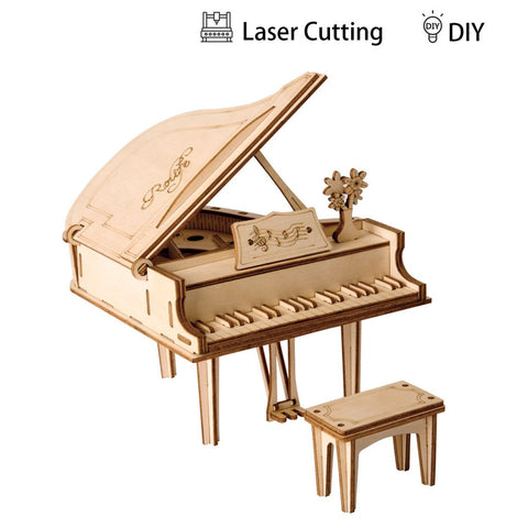 Modern 3D Wooden Puzzle-Non Animals TG402 Grand Piano