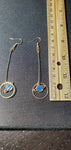 Blue Saturn & Hoop Earrings B1-2