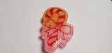 candy cane with Ribbon resin