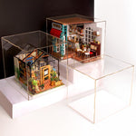 Dust Cover Display Box for Robotime DIY Dollhouse Kit DGC8-9