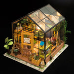DIY Dollhouse Kit-Cathy's Flower House with LED light DG104