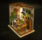 DIY Dollhouse Kit-Ada's Studio with LED light DG103