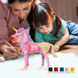 3D painting puzzle HC203 Unicorn
