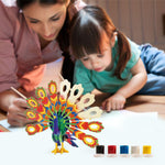 3D painting puzzle HC204 Peacock