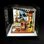 Dust Cover Display Box for Robotime DIY Dollhouse Kit DGC1-7