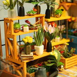 DIY Dollhouse Kit-Cathy's Flower House with LED light DG104