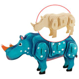 3D painting puzzle HC210 Rhinoceros