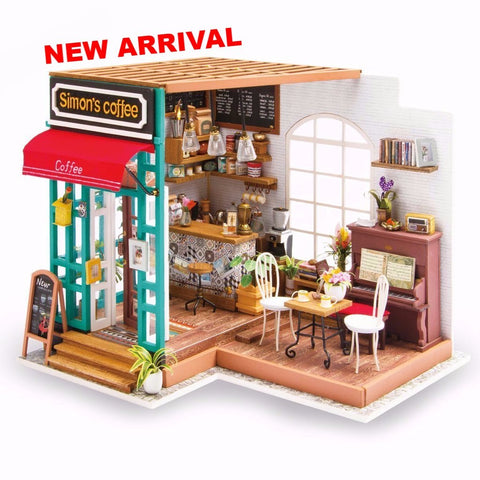 DIY Dollhouse Kit-Simon's Coffee NEW ARRIVAL DG109