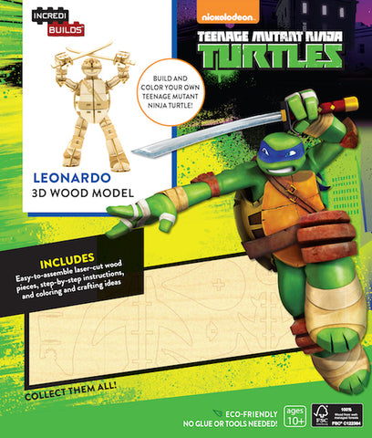 IncrediBuilds Teenage Mutant Ninja Turtles Leonardo 3D Wood Model