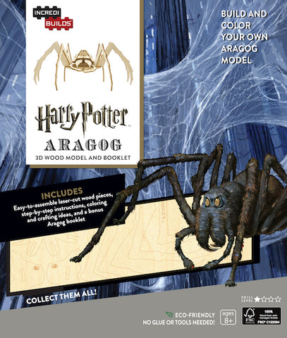 IncrediBuilds Harry Potter Aragog 3D Wood Model and Booklet