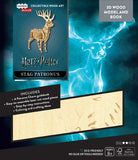 IncrediBuilds Harry Potter Stag Patronus 3D Wood Model and Book