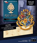 IncrediBuilds Harry Potter Hogwarts Crest Book and 3D Wood Model