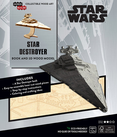 IncrediBuilds Star Wars Star Destroyer Book and 3D Wood Model