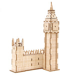 IncrediBuilds Monument Collection London Big Ben 3D Wood Model and Mini-Book