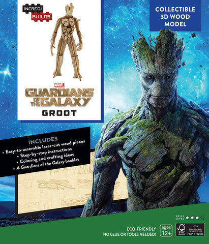 IncrediBuilds: Marvel: Groot: Guardians of the Galaxy 3D Wood Model