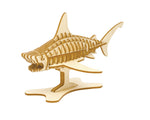 IncrediBuilds Animal Collection Shark 3D Wood Model and Booklet
